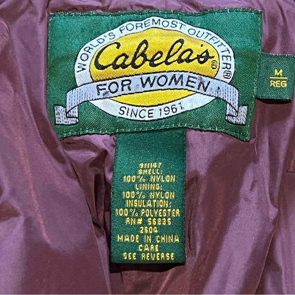 Cabela's Women's Coat DuPont Thermolite Micro Insulation Adjustable Waist M - Picture 8 of 13